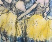 Edgar Degas : Three Dancers in Yellow Skirts